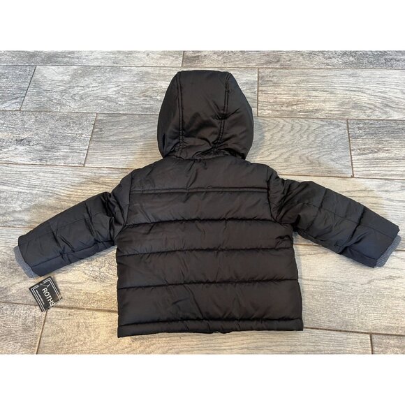 Rothschild Puffer Coat Full Zip 12 Months NWT Baby Infant Quilted Jacket NWT - Picture 3 of 11